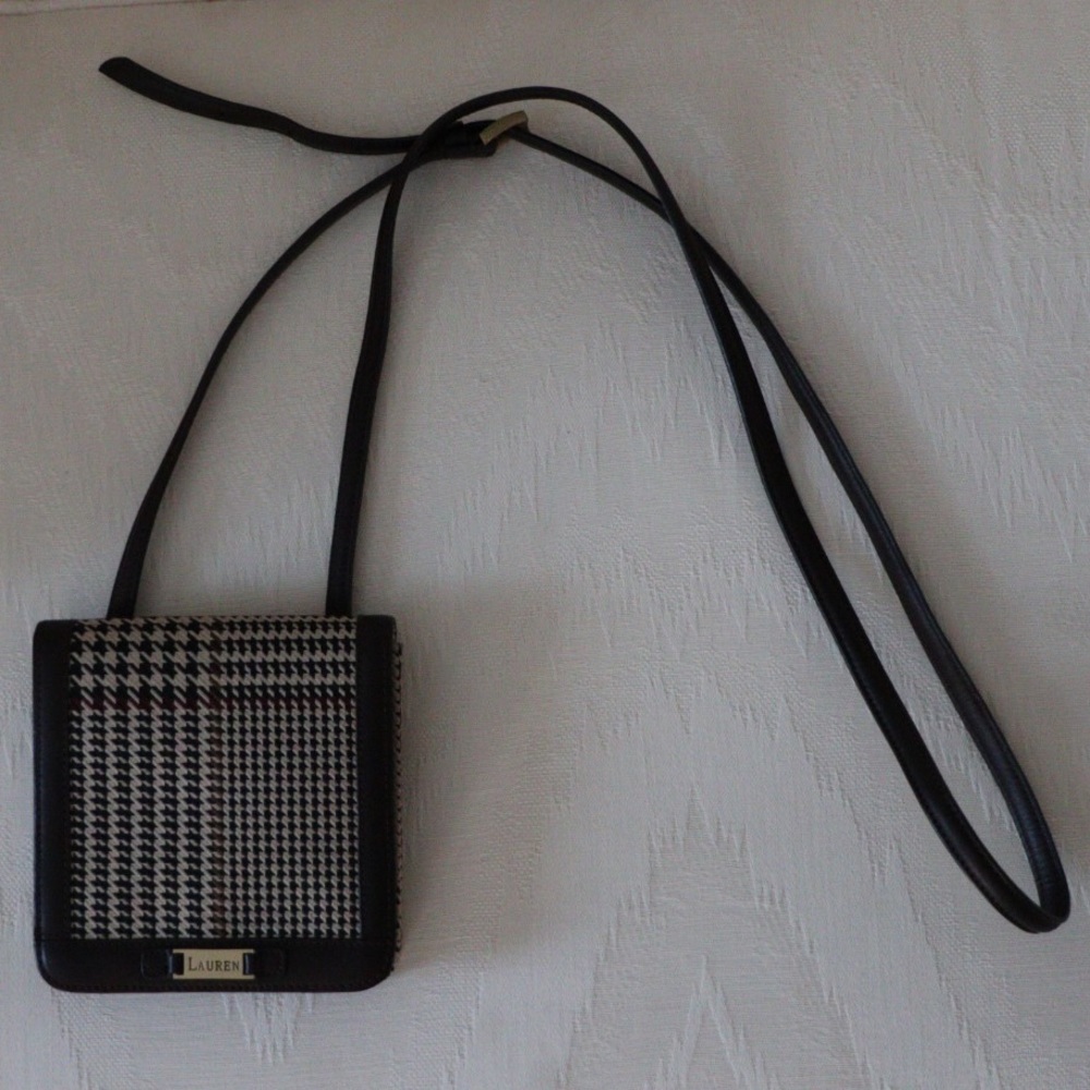 Vintage Lauren Mini Square Plaid Crossbody Purse